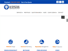 Tablet Screenshot of marketingsuccess.com